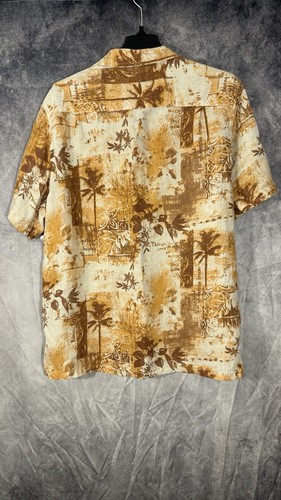 Margaritaville Button Shirt Size XL Men’s Soft Silk/Linen All Over Print Summer - Picture 8 of 10