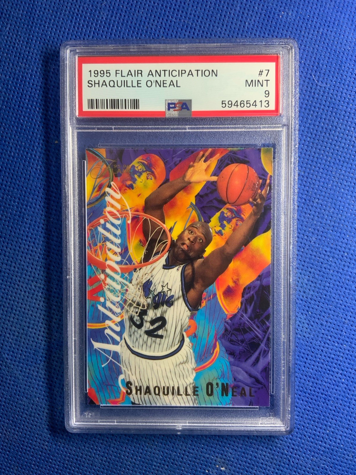 1995 Flair Anticipation Shaquille O'Neal #7 PSA 9 Mint