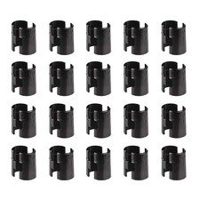 Wire Shelf Clips for 1" Post, Shelving Lock 20 1 Inch, Black