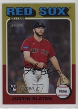 2024 Topps Heritage High Number SP Chrome 681/699 Justin Slaten #721 jc3