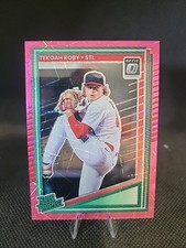 2025 Panini Donruss - Optic Rated Prospects Tekoah Roby #196 Pink Velocity Prizm