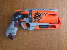 NERF Zombie Strike Hammershot Rapid Fire Foam Dart Blaster Tested WORKING
