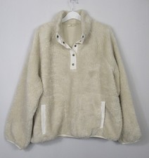 M&S Per Una Womens Teddy Borg Pop Over Fleece Jacket Top Size M - L - XL