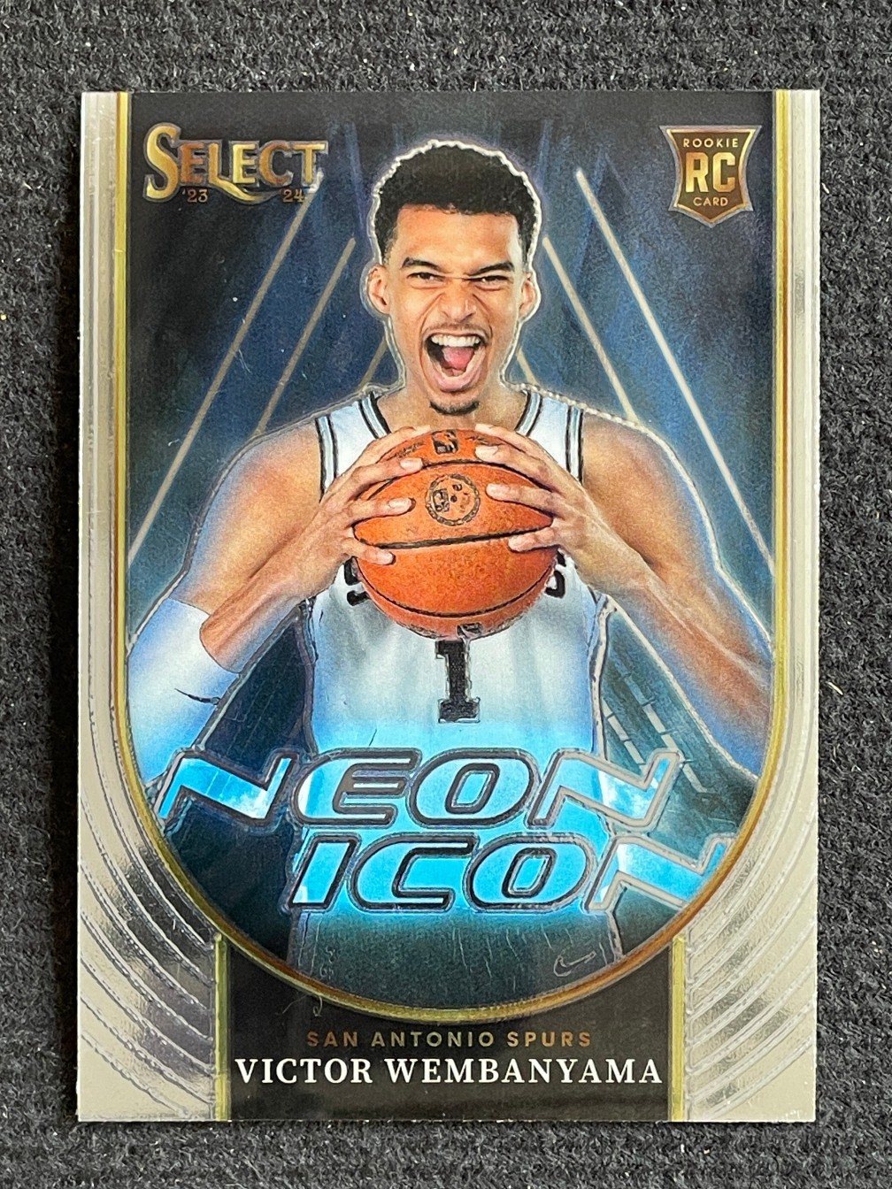 Victor Wembanyama 2023-24 Panini Select Neon Icon Rookie RC #13