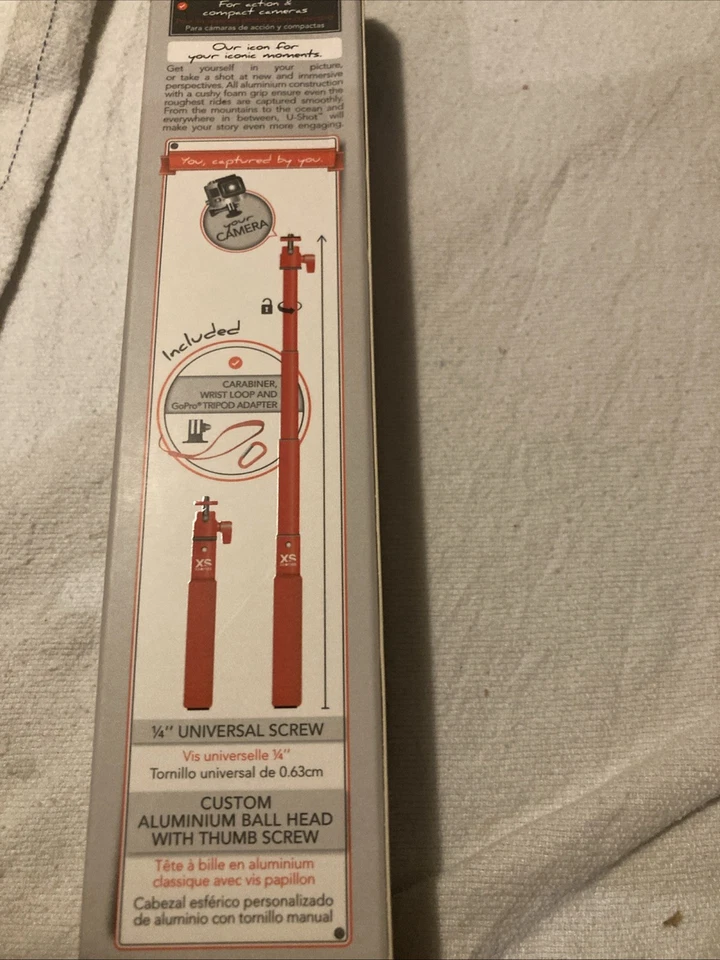 XS Sories U-Shot Telescopic Pole for action and compact Cameras w/ GoPro Adapter - Image 4 of 4