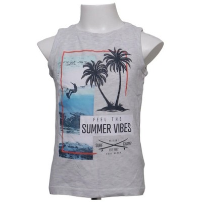 Dopo Dopo Boys, Tank­top, Größe: 116, Grau/Blau/Mehrfarbig #btB