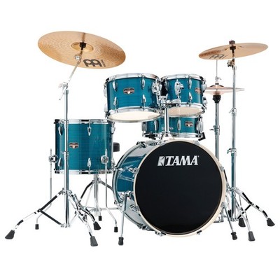 Schlagzeug Tama Imperialstar IP50H6W-HLB Hairline Blue 20'' Drum Set Drumset NEU