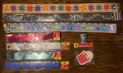 108 Teaching Tree Wall Borders - 48 - 18  & 24 - 39  Borders & 36 - 6  Shapes