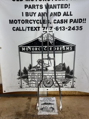 Homemade Trident Sissy Bar For Rigid Frame Harley Chopper Shovelhead Panhead