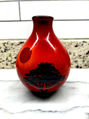Vintage Poole Pottery ''African Sky'' Earthenware Bud Vase - Andrew Tanner.