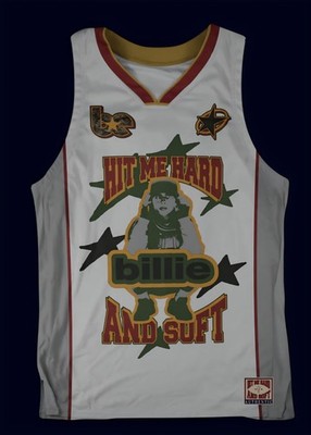 Billie Eilish Merch Camo Blohsh Basketball Jersey XXL Official