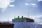 1 slide of dupe slide of US-flag Matson Lines liner LURLINE (ex-MONTEREY, 32-56)