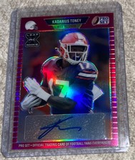 2021 Leaf Pro Set Kadarius Toney Rookie Auto 5/35