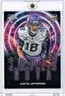 2025 Topps Chrome Cosmic Justin Jefferson Supernova SSP Black Disco /10 Vikings