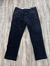 Vintage 90s Polo Ralph Lauren Corduroy Pants Men 34 x 30 Blue