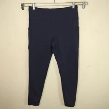 Athleta Altitude Stash Tight Polartec Size XL Navy Power Stretch