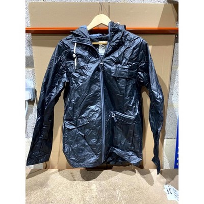 Sonneti Anorak Jacket Mens Medium Black Hooded Long Sleeve Full Zip Flap Pockets