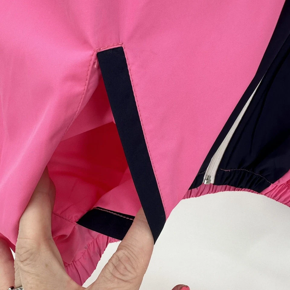 Chaqueta cortavientos Betsey Johnson para mujer grande cortavientos ligera gris rosa azul Foto 4 de 4