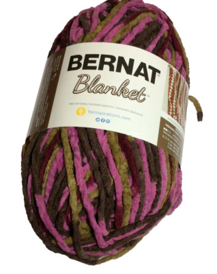 Bernat Blanket Yarn 10.5oz  Plum Chutney .