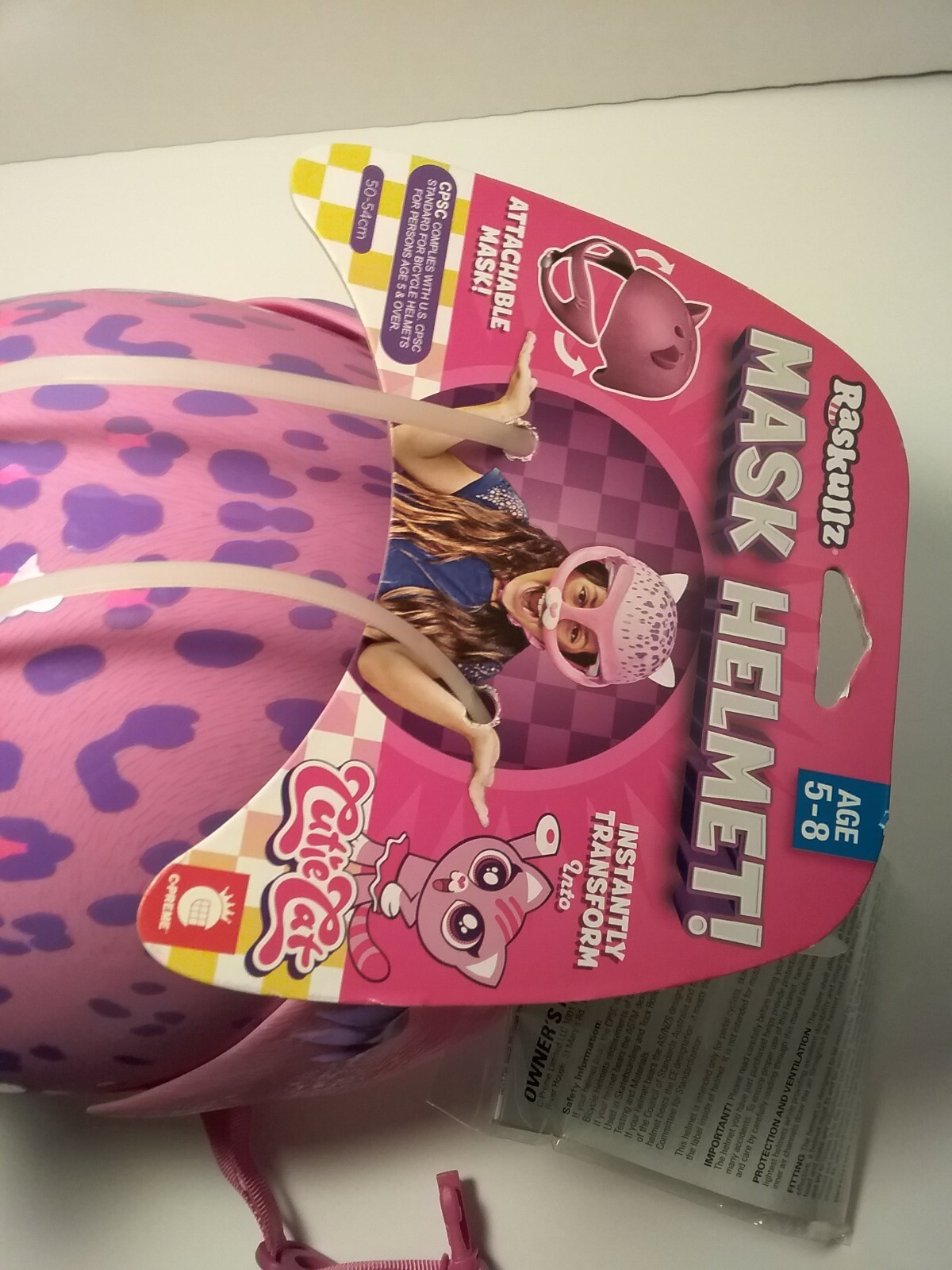 Cutie Cat Mask Helmet ages 5-8