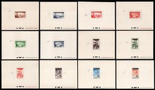 Occupazione Fezzan Ghadamès 1951 Prove Conio 2 ª emissione rara Serie completa