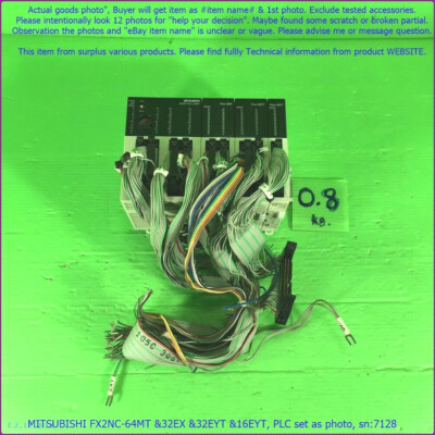 Produktbild von Mitsubishi FX2NC-64MT + 32EX + 32EYT + 16EYT – SPS-Set Wie Abgebildet (SN:7128)