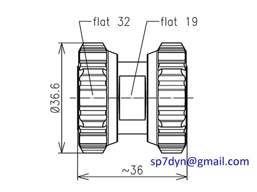 7/16 7-16 Adapter M-M SPINNER - Zdjęcie 5 z 5