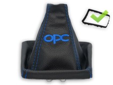SCHALTMANSCHETTE FÜR OPEL ASTRA H SCHALTSACK STICKEREI opc KUNSTSTOFFRAHMEN 