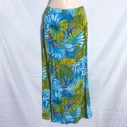 Clio Blue & Green Tropical Skirt Size 8