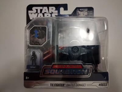 Star Wars 1:88 Scale TIE Battle Damaged (Micro Galaxy Squadron Series 2), NEW