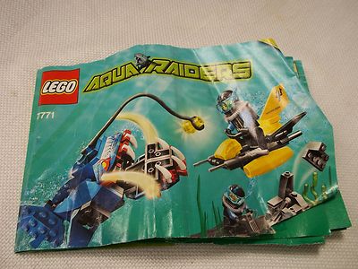 lego 7771 Angler Ambush Aqua Raiders set scuba divers minifigs