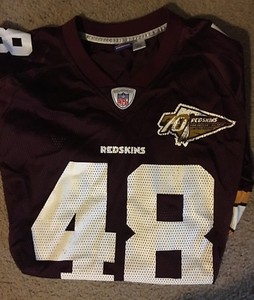 redskins 70th anniversary jersey