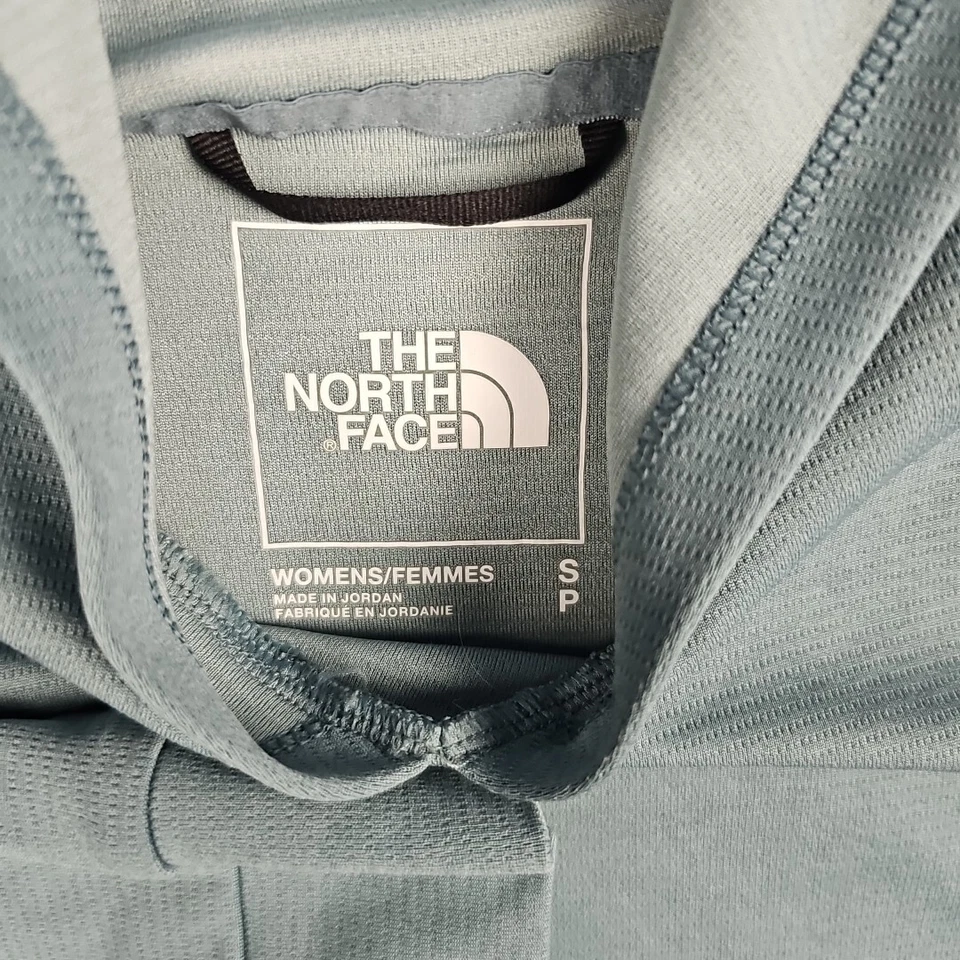 Sudadera con capucha atlética azul para mujer The North Face camisa manga larga logotipo pequeño Foto 4 de 4
