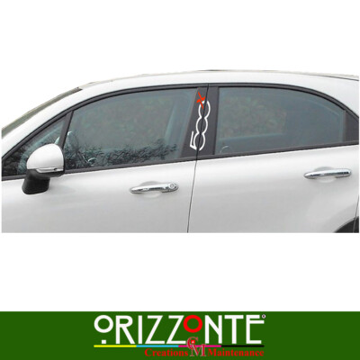 Adesivi Fiat 500x 500 X Montanti Porte Decal Sticker Cover Tuning - Foto 9