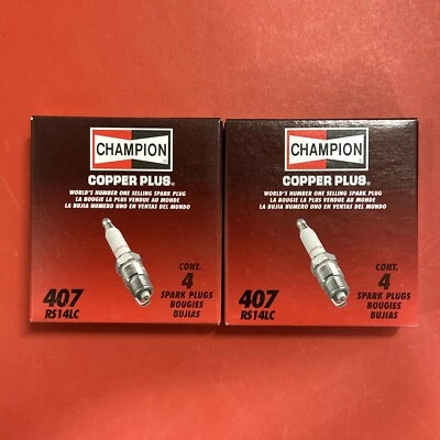 Champion RS14LC Copper Plus Spark Plugs #407 (Pack of 8) - Bild 1 von 4