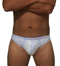 soft PVC Slip 20056 hellblau Schutzhose Gummihose Unterwäsche Herren Unterhose  