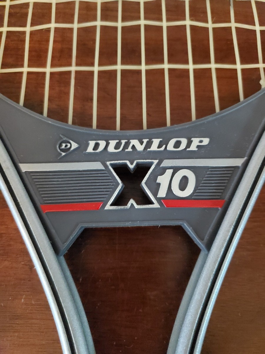 Raquette De Tennis Vintage Dunlop X 10 - Manche 4 - Très Bon état