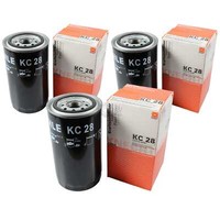3X Mahle / Knecht Kraftstofffilter KC 28 Fuel Filter