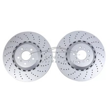 2x PER BMW M5 F10 M6 COPPIA DISCHI FRENO ANTERIORI FORATI DIAMETRO 400mm