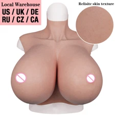 Huge Boob S Z Cup Silicone Breast Forms Breastplate for Drag Queen 