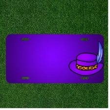 Custom Personalized License Plate With Add Names To Pimp Hat Pimps Gangster