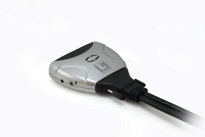 LevelOne KVM Adapter 2X DVI/USB KVM-0260 V2 mit Audio silber