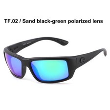Costa Del Mar FANTAIL Matte Black Frame/green 580P Polarized Lenses