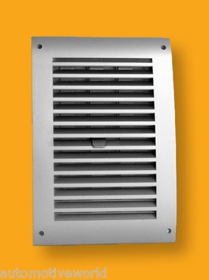 Satiniertes Lüftungsgitter 170 mm x 250 mm Fliegengitter Rolladen grau Lüftungsabdeckung