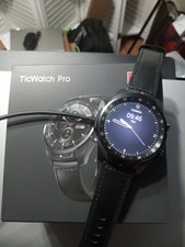 Mobvoi Wf12096 Ticwatch Pro Black Silver Leather Band Dual Screen  Smartwatch for sale online | eBay