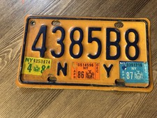 Vintage New York License Plate