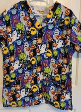 pre-owned small women's scrub top