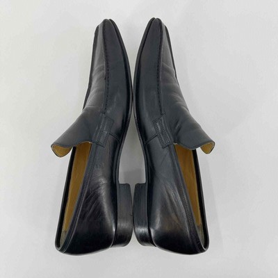 Battaglia Men’s US 9 EUR 42 Black Italian Leather Square Toe Slip On Dress Shoes Battaglia Men main image 3