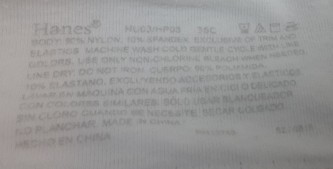 Hanes HU03/HP03 White Nylon Wire Free TShirt Bra Size 36 C (21) eBay