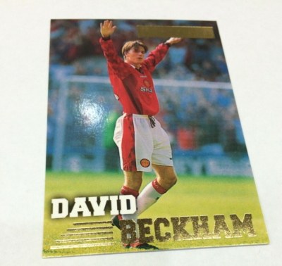 1996-97 Merlin's Gold EPL Soccer Card #92 David Beckham ROOKIE